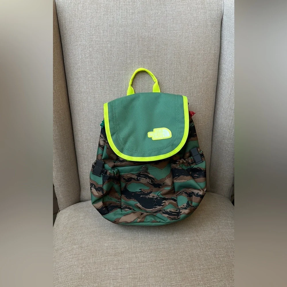 The North Face Kids' Green Camo Backpack